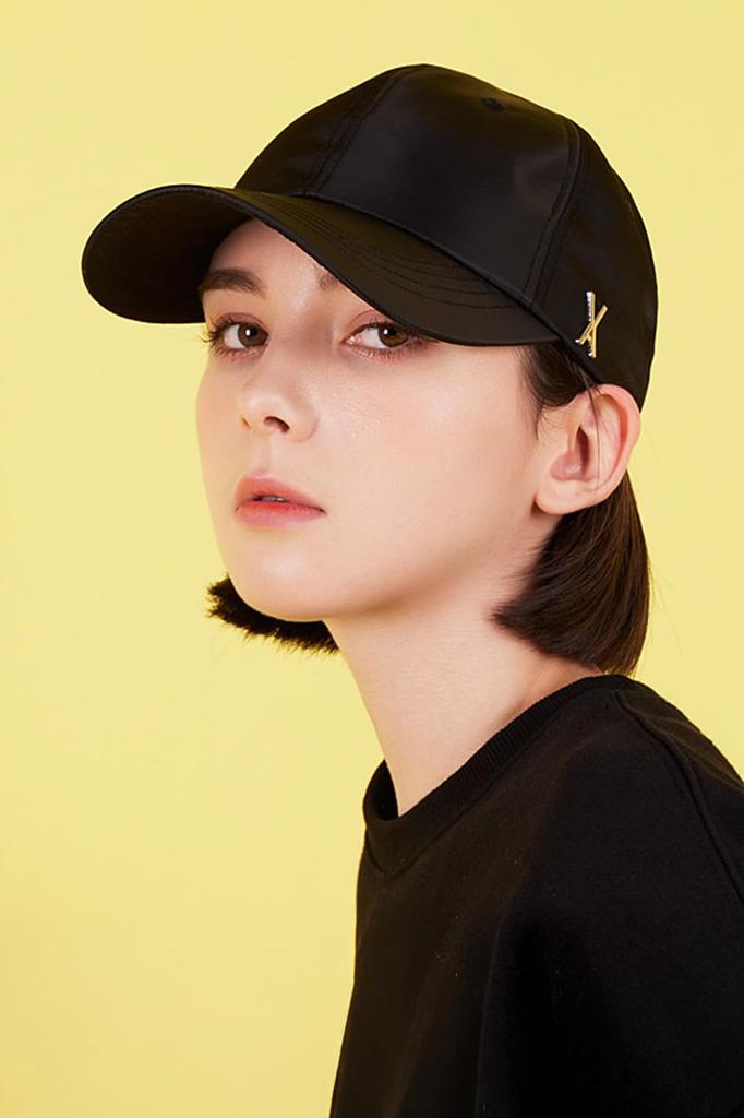 Stud Logo Over Fit Poly Ball Cap Black [VARZAR]