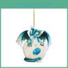 Colorful Cartoon Eyeball Dragon Car Hanging Ornament Festive Holiday Home Decor Gift