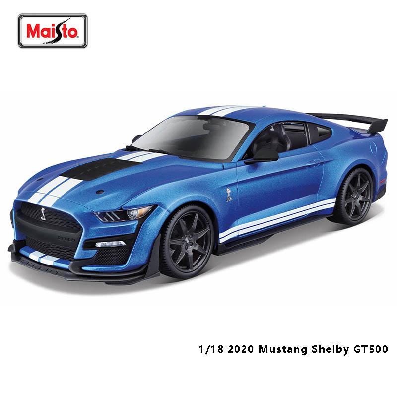 

Maisto 1:18 2020 Ford Mustang Shelby GT500 orange Brand Alloy Car Model Static Die Casting Model Collection Gift Toy Gift Giving