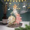 Crystal Epoxy Resin Christmas Tree Picture Frame Set Silicone Mold with Support Base for Resin Crafts Making Supplies