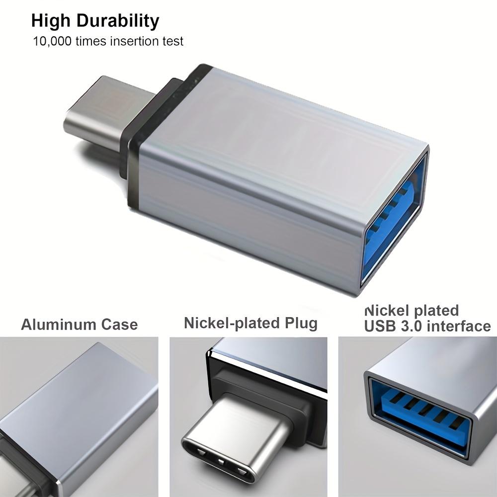 

Адаптер Type C на USB 3.0, 3 штуки адаптеров USB C на A (папа-мама), совместимых с MacBook 2018, 2017, 2016, Samsung Galaxy Note 8