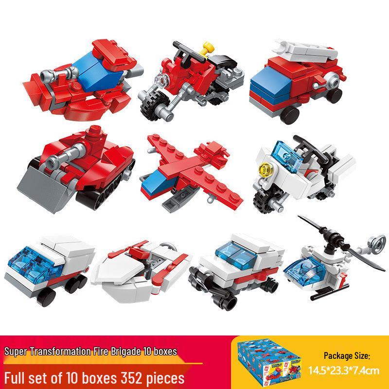 Lele Brothers Educational Aircraft Carrier Building Blocks for Kids