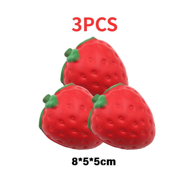 Super Jumbo Strawberry Squishy Cream Scented Slow Rising Non-Toxic Anti-Anxiety Squeeze Venting Toy for Kids Adults