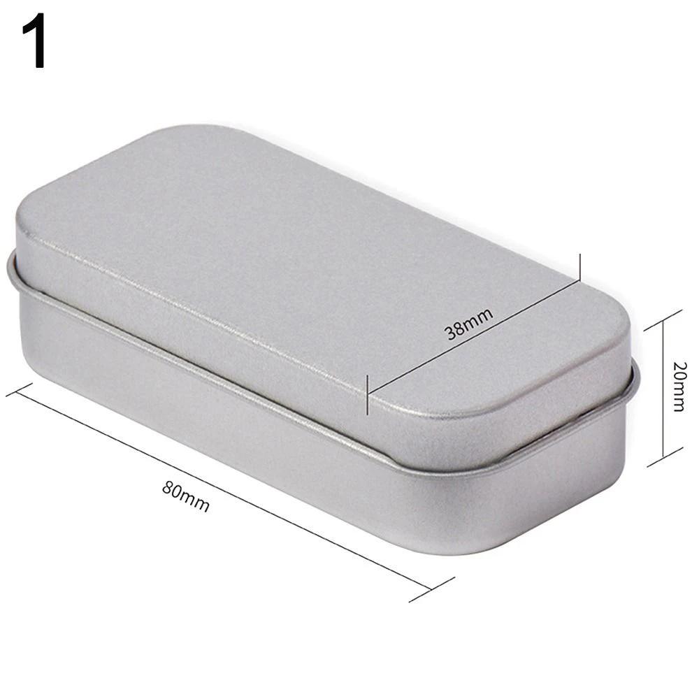 1Pc Refillable Tea Cans Metal Box Aluminum Tin Jar Nail Candle Cosmetic Container Candy Packaging Lid Storage Box for Cream Balm