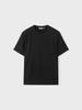 ZIOZIA Men'S Crease Round Short Sleeve T-Shirt_Black