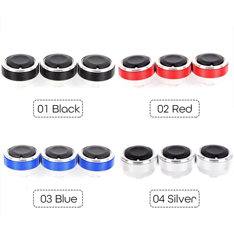 3Pcs Durable High Quality Convenient Air Conditioning Control Switch AC knob Fit For Ford Focus 05-14 2 3 Mondeo Car#291738
