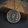 Reflection Symbol Necklace Forest Moon Pendant Travelling Animal in Family