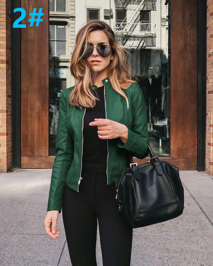 2024 Autumn/Winter Fashion Leather Suit Jacket for Women - European and American Style