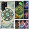 Coque de téléphone Mandala Chakra Insist Yoga pour Samsung Galaxy S26 S24 S23 Ultra S25 Edge S22 S21 Plus S20 FE + Coque souple imprimée