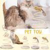 Interactive Cats Toy Spiral Spring Cats Scratcher Pad With Linen Mouse/Fish For  Play & Exercise