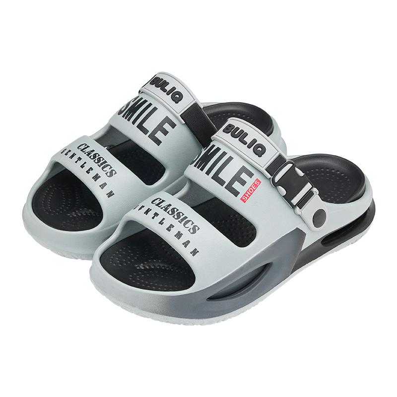 

Platform Men Clogs Shoes Beach Thick Bottom Sandals Fashion Comfortable Men Clogs Shoes 44-45 сірий
