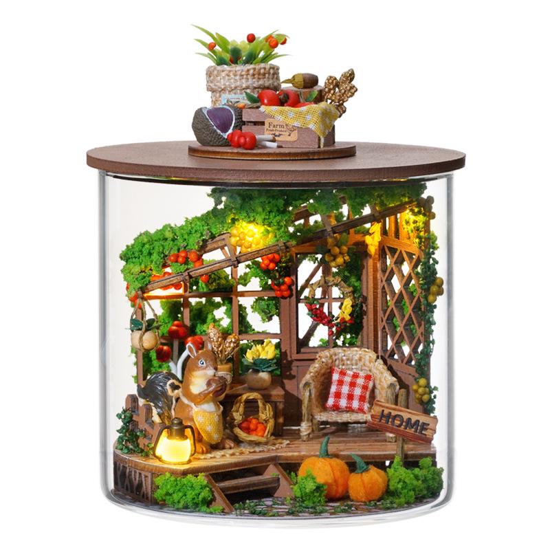 Zhiquwu DIY Fairy Tale Dream Dollhouse - Bountiful Wonderland Garden Gift