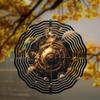 Nebula Motion Wind Spinner - 2D Rotating Space-Themed Metal Wind Chime (No Battery Needed)
