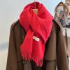 New Imitation Cashmere Scarf Winter Women's Versatile Cute Pink Scarf for Boyfriend and Girlfriend Gift Shawl