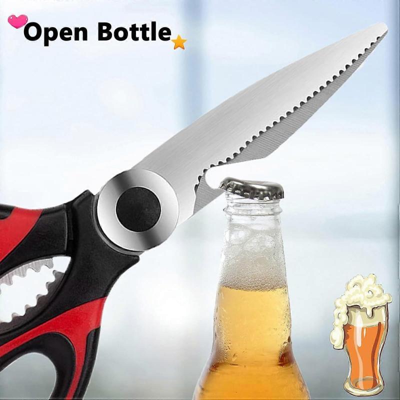 Kitchen Scissors, 2PCS Heavy Duty Kitchen Scissors, Scissor for Kitchen Use,Stainless Steel Poultry, Fish, Meat, Vegetables