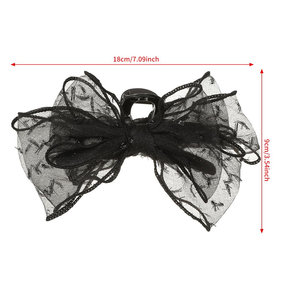 Large Mesh Bow Hair Clips Hairpin Fashion Hair Accessories Hair Claw For Women Girl