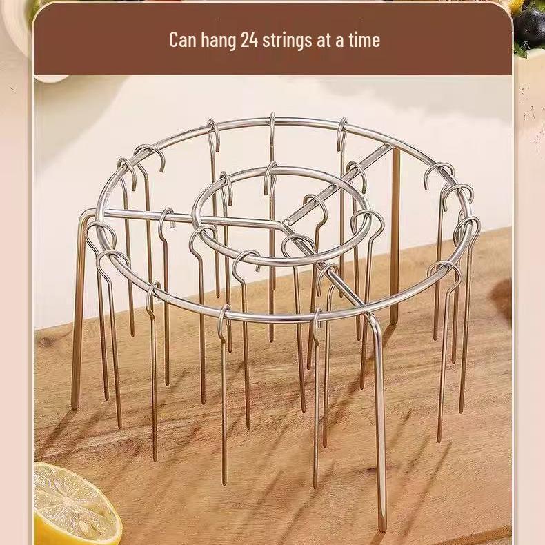 Stainless Steel Vertical Skewer Rack for Air Fryers