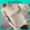 High Section Medium And Long Collar Sweater Winter Warm Knitting Sweaters Large Size Sweater Woman
