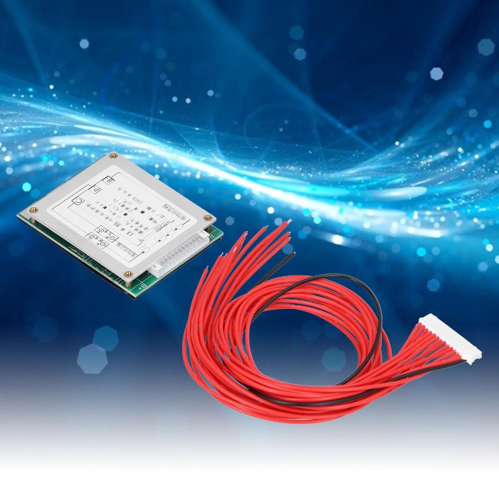 with Cable PCB Protection Board 13S 48V 35A PCB Board  For Li Ion Battery Cell Pack