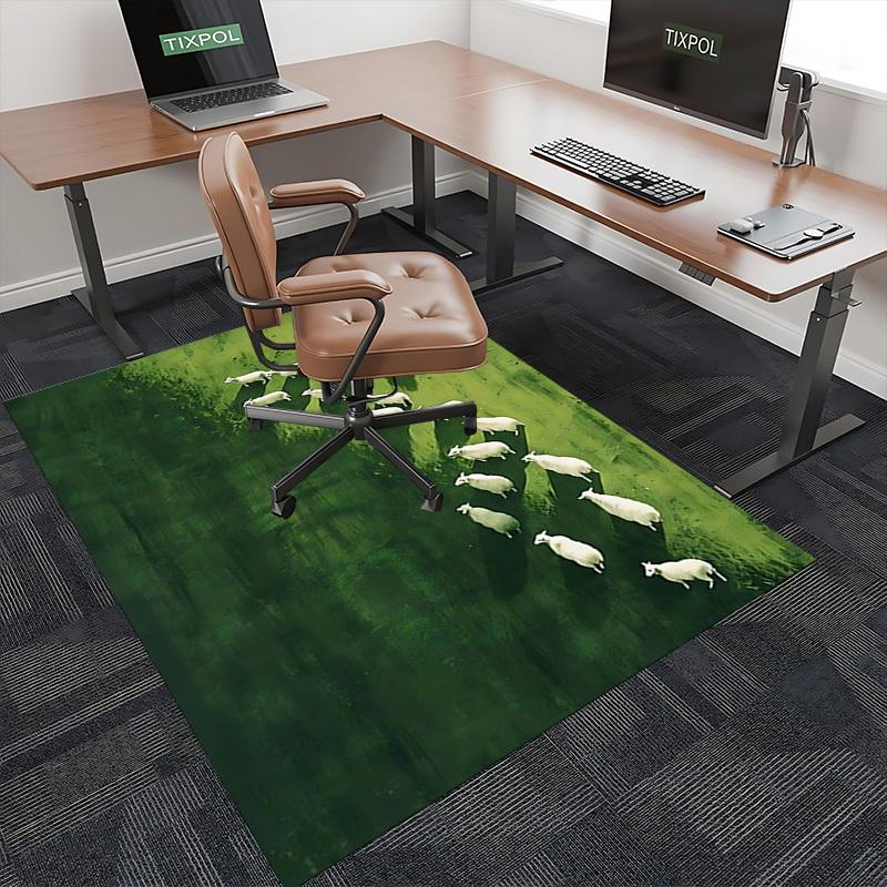 1pc Sheep Herd Office Chair Mat - Festive Gift for Home Decor, Suitable for All Seasons and Rooms.P052