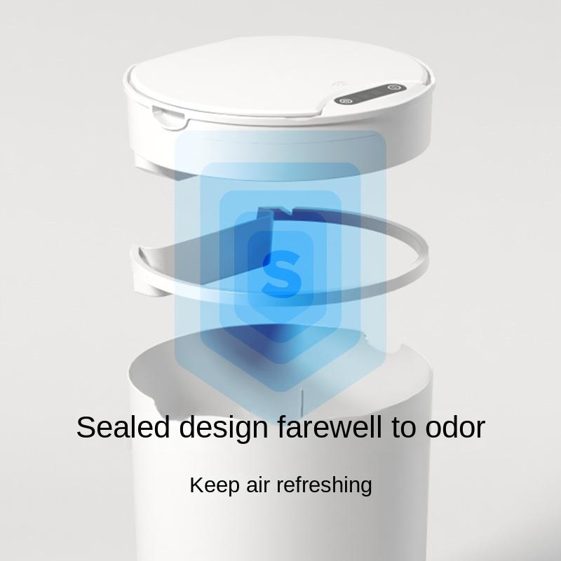 14L runder intelligenter Mülleimer, automatischer Induktions-Mülleimer, Induktions-Elektro-Mülleimer, Haushalts-Aufbewahrungseimer, Küche, Bad