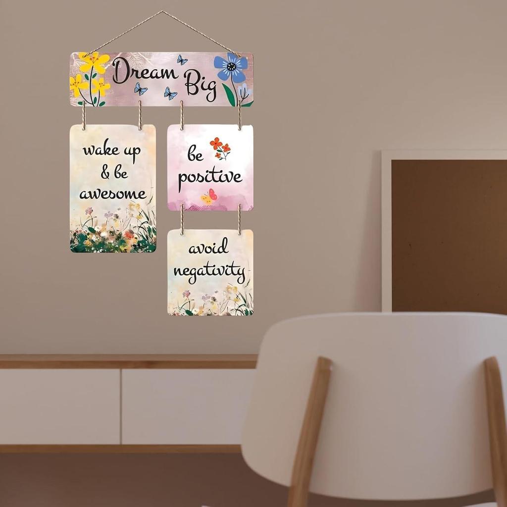 Wall Art MDF Wooden Hanging for Living Room | Bedroom | Home Decor | Office | Gift | Quotes Items House Decoration, Decorative Hanging Items