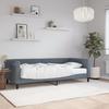 Vidaxl Sofa Z Materacem Do Spania, Ciemnoszara, 90X200 Cm, Aksamit