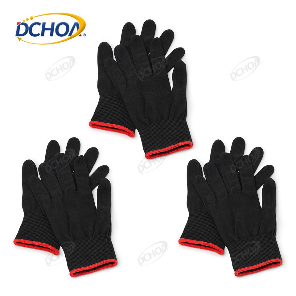 

3/5Pairs Dchoa Counter-Static Vinyl Wrap Gloves Nylon Window Tinting Film Application Protect Tool Car Wrapping Tint Work Gloves