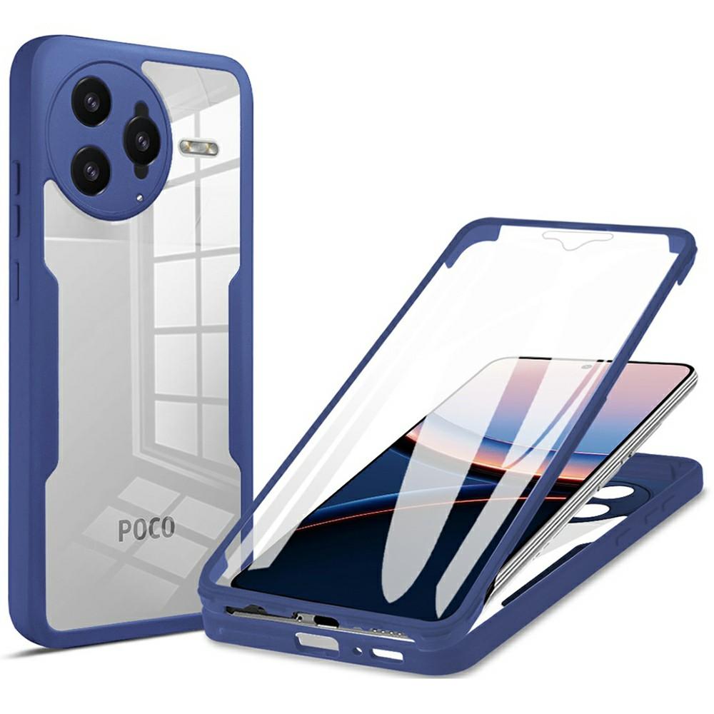 For Xiaomi Poco F7 Ultra 5G/Redmi K80 Pro 5G Case Acrylic+TPU Clear Phone Cover with PET Screen Film