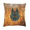Ancient Egyptian Anubis Cushion Cover Double Side Print Hieroglyphics Throw Pillow Case For Car Cool Pillowcase Home Decorative
