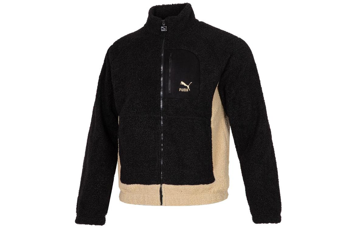 PUMA Jackets Unisex Black Stand Collar Moderate Other 539914-01 XL