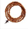 108-Bead Natural Peach Wood Bracelet: Unisex Buddhist Prayer Mala, Wenwan Multi-Turn Jewelry Gift