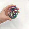 1PCS 3D Printed Decompression Rotating Fingertip Ring Interstellar Decompression Disk Spiral Polygonal Finger Ring Push-push Toy Ornaments