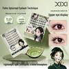 Xixi Bamboo Fiber Natural Curl False Eyelashes - Fox-like Manga Style