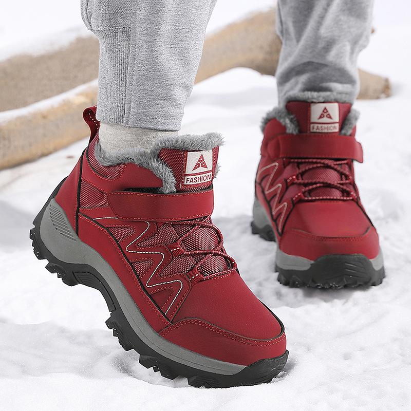 Neue Winter-Baumwollschuhe Paarschuhe High-Top Schneestiefel Warme rutschfeste Stiefel Langer Schaft