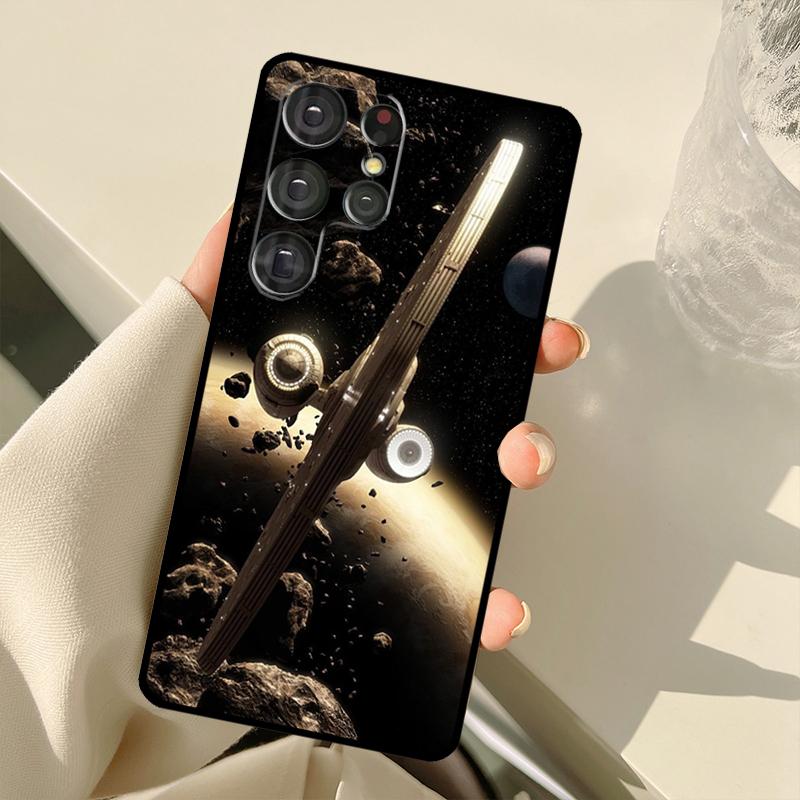 Space Ship Art Case For Samsung Galaxy S25 Ultra S21 S22 S23 S24 Ultra S9 S10 Plus S20 FE S25 FE Back Cover