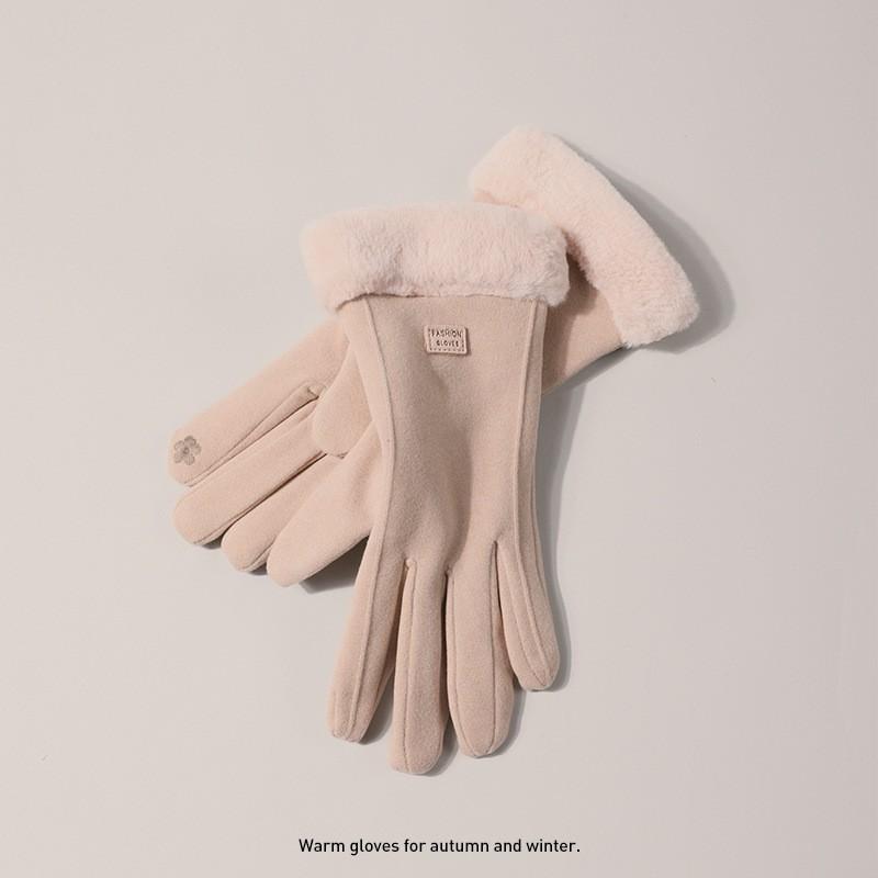 Womens Winter Warm Fleece-Lined Touchscreen Gloves Cycling Driving Motorbike Riding