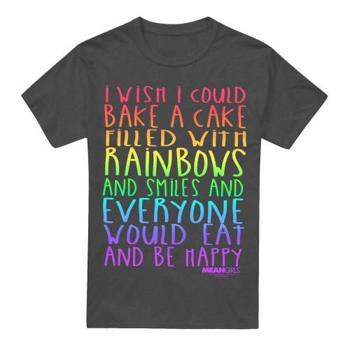 Mean Girls Unisex Adult Rainbows And Cake T-Shirt