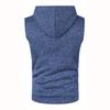 Gilet in Maglia con Cappuccio da Uomo Slim Fit - Pile Sottile, Edizione Autunno/Inverno