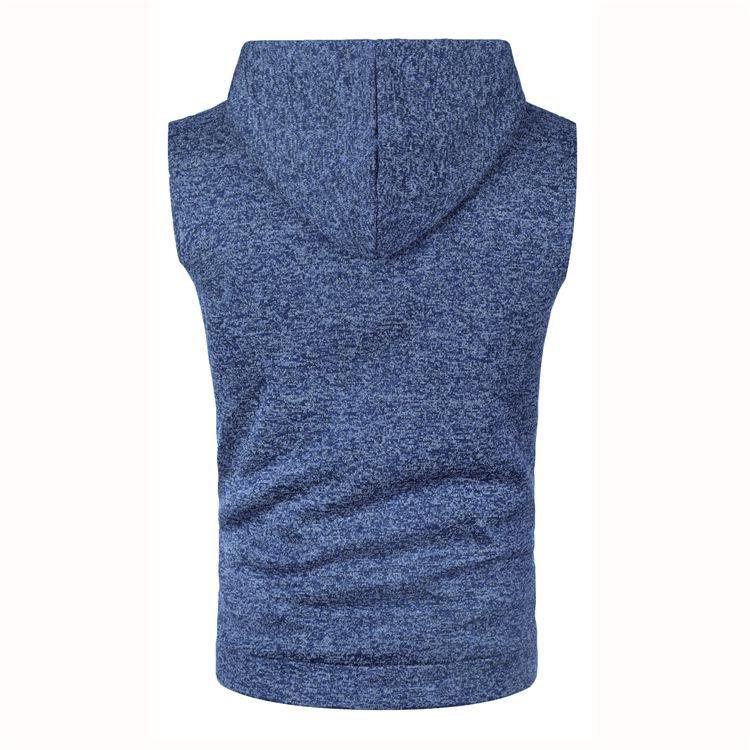 Gilet in Maglia con Cappuccio da Uomo Slim Fit - Pile Sottile, Edizione Autunno/Inverno