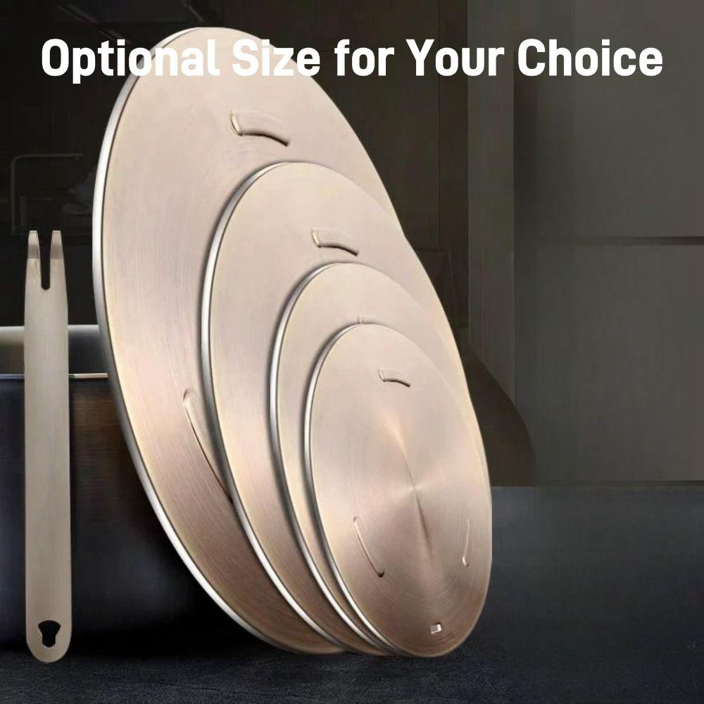 16/20/24/28 ס"מ פלטת הולכת חום לכיריים אינדוקציה, דיסקית העברת חום מפלדת אל-חלד, משטח בישול