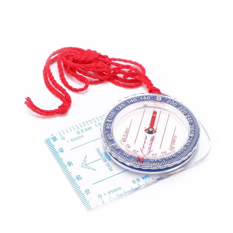Multifunctional Keychains Compasses Portables Navigation Hiking Equipment for Campers and Explorers