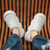 Fashion Men's Slippers Winter Big Size Indoor Waterproof PVC Large Sizes Home Shoes Cotton Bedroom Houseshoes Warm House Home Slippers