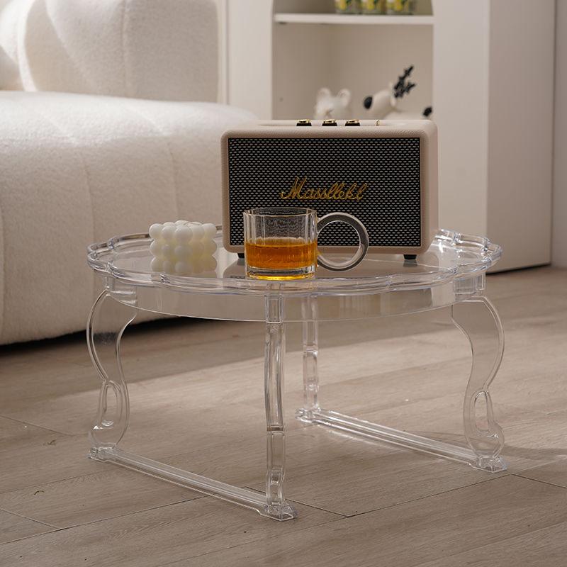 Acrylic Small Coffee Table Nordic Round Tea Tables Modern Living Room Center Table Minimalist Luxury Side Tables Home Furniture