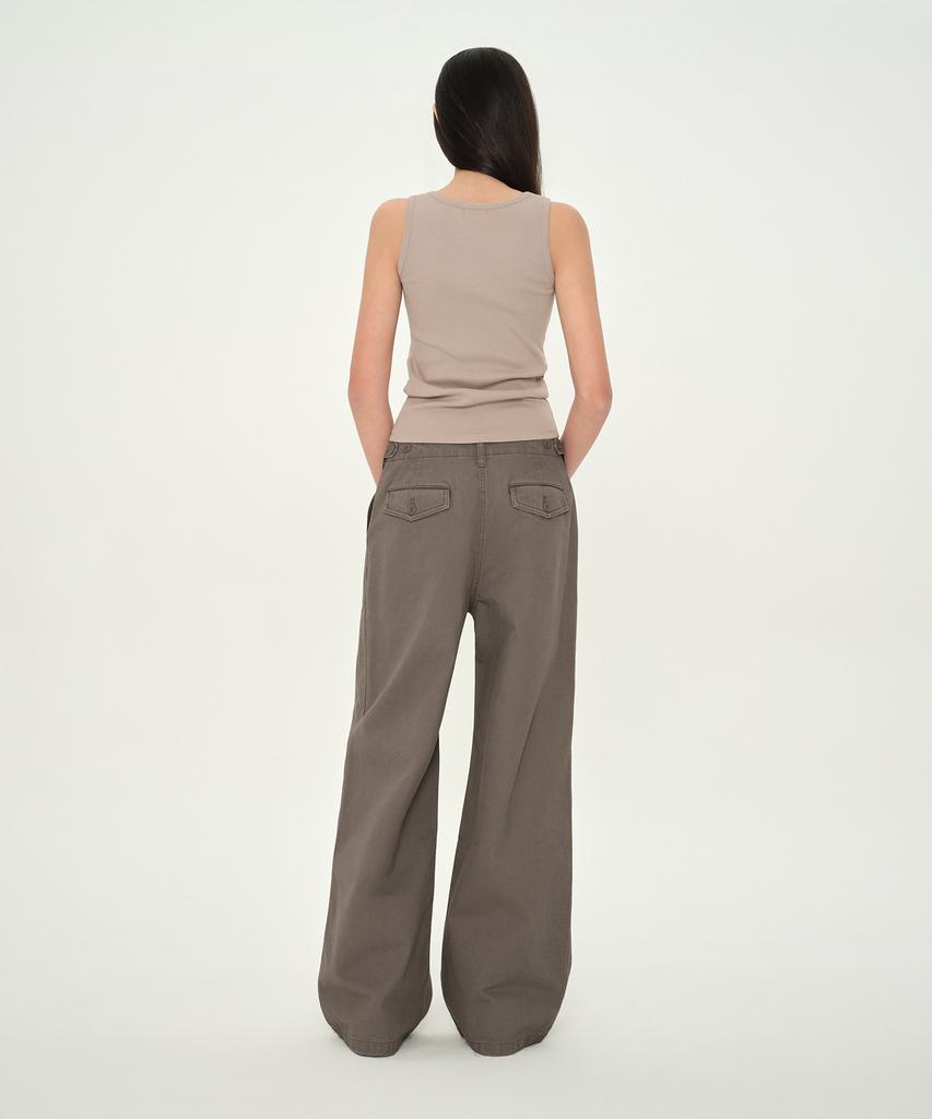 MUSINSA STANDARD WOMAN Women'S Wide Fatigue Pants [Taupe]