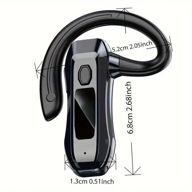 Single Ear Wireless Headphones, Business Driving Headphones, Noise Cancelling Headphones, Sports Ear Hanging Headphones, Long Battery Life, Unisex