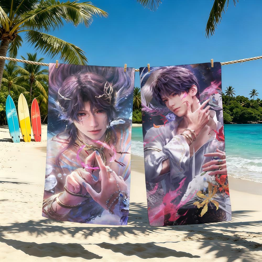 Love and Deepspace Rafayel Towel For Outdoor Camping Beach Towel Super Absorbent Quick-Drying Summer Towel