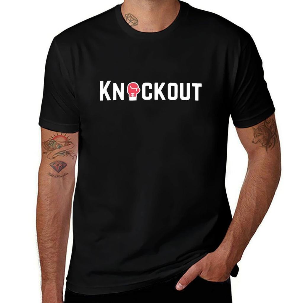 Knockout Boxing Women T-Shirt T Shirts with Prints T Shirts for Man Cotton Funny Man T Shirts for Men Casual T-Shirt