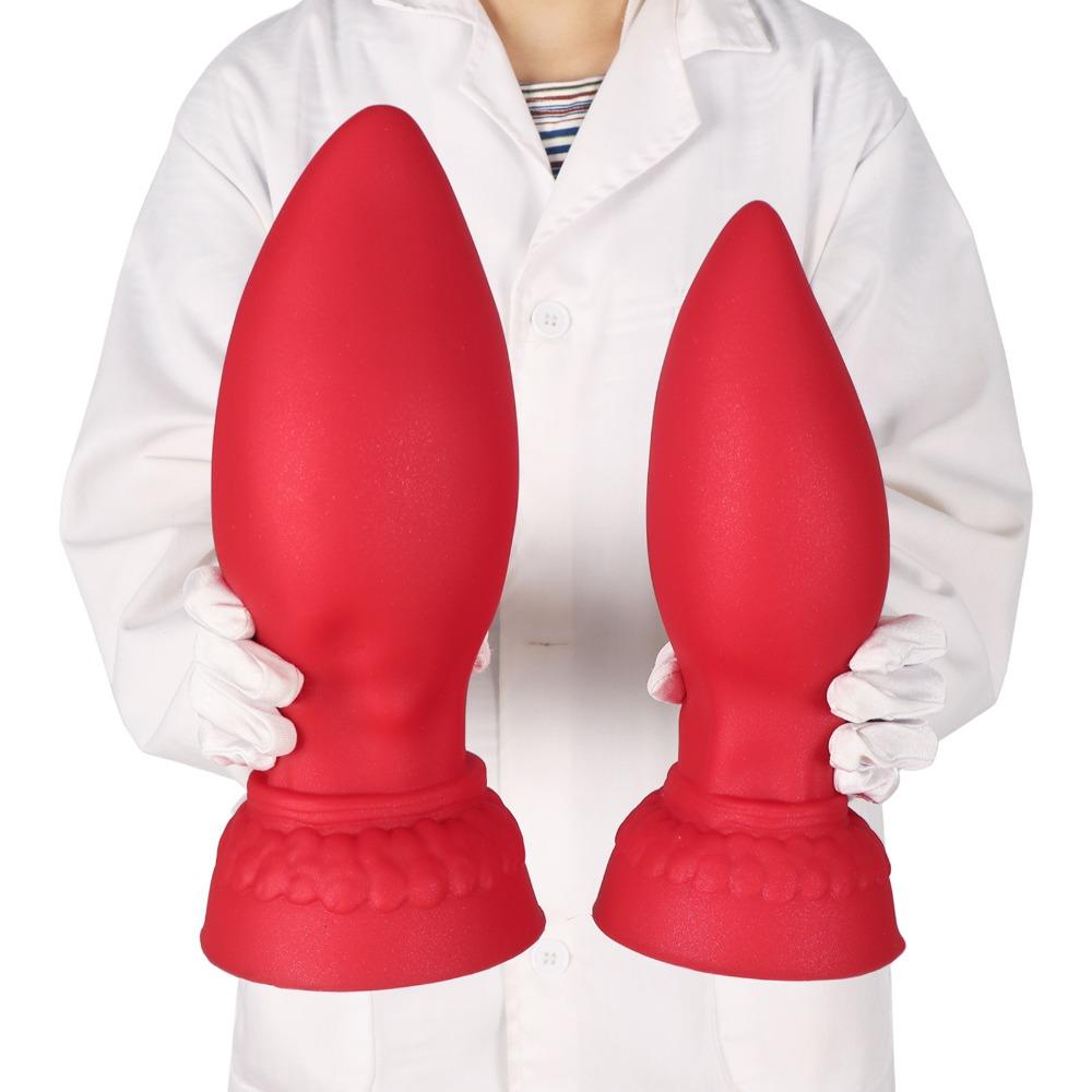 Large Soft Silicone Anal Plug for Men Women - Oversized Butt Plug for Deep Stretching, Extra Thick Adult Sex Toy