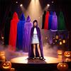 Conceal Gown Halloween Hooded Cloak Hooded Design Halloween Mage Robe  Role Playing